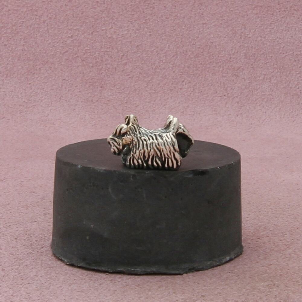 trollbeads sterling silver scottish terrier dog retired bead charm